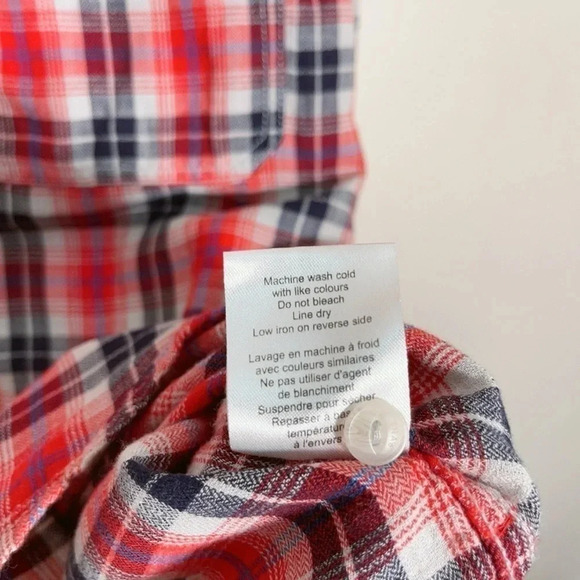 Aritzia Womens Medium Tna Boyfriend Plaid  Shirt - Picture 9 of 13